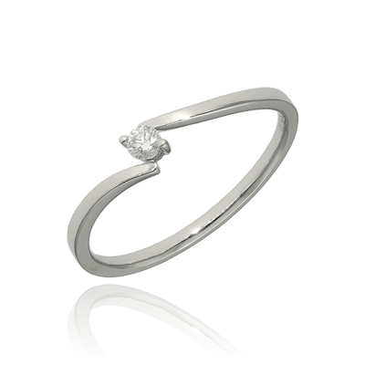 Frank Trautz fehér arany gyűrű 52-es méret (1-09087-52-0089/52)